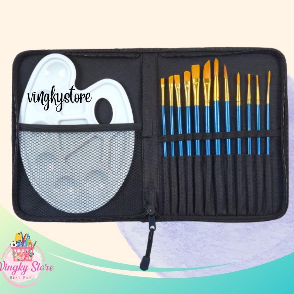 

Art Brush Set / Alat Lukis Kuas Cat Air Minyak Acrylic Joyko BRS-7 AST