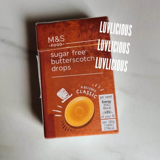 

M&S Marks & And Spencer Sugar Free Butterscotch Drops Candy Permen
