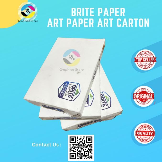 

TERMURAH - Kertas ART PAPER ART CARTON A3+ | Kertas Potongan Pabrik | BRITE PAPER