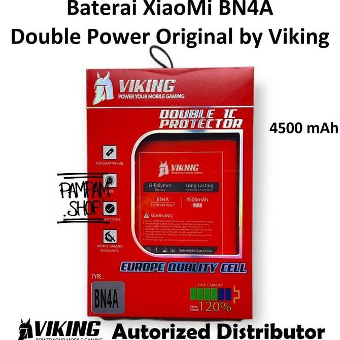 Baterai Viking Double Power Original Xiaomi Redmi Note 7 Pro Bn4A Ori