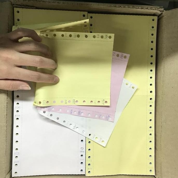 

paper print continuous form 9.5 x 11/2 3 ply WARTEL kertas continuo
