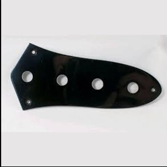 Control Plate Jazz Bass Black - Chrome