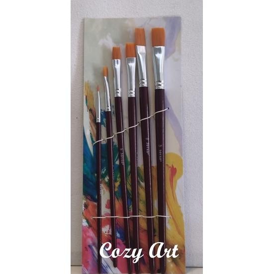 

Kuas Joyko BR 4 Set 6 Flat Brush AST