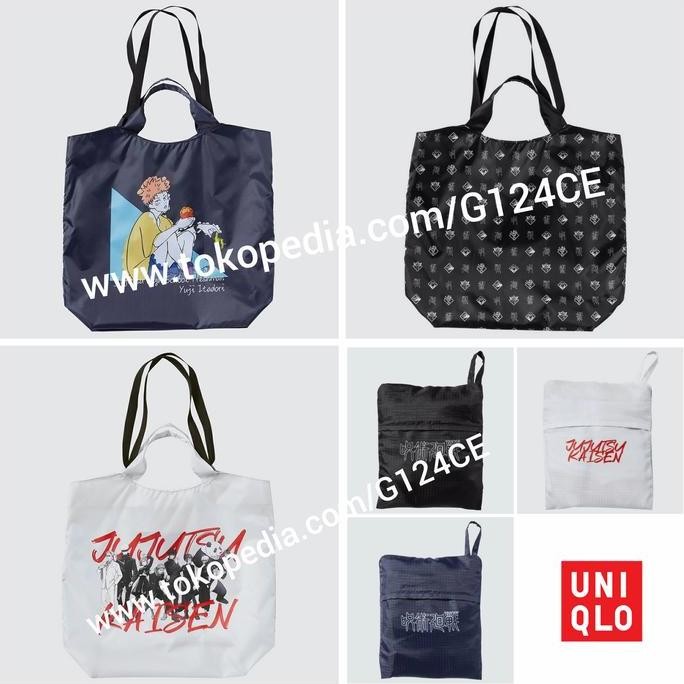 Uniqlo Jujutsu Kaisen Tas Tote Saku Manga Ut Pocketable (Best Quality)