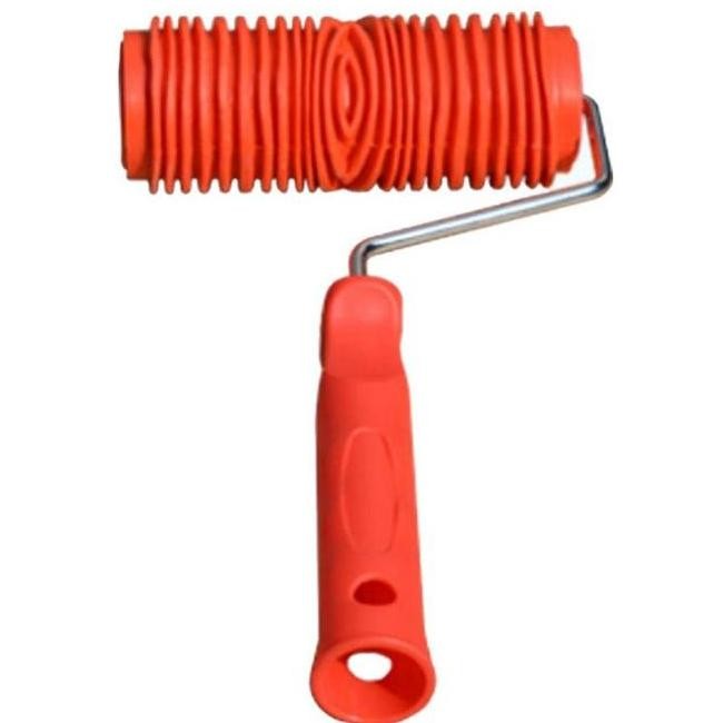 E Kuas Roller Cat Motif Serat Kayu Dengan Gagang Karet