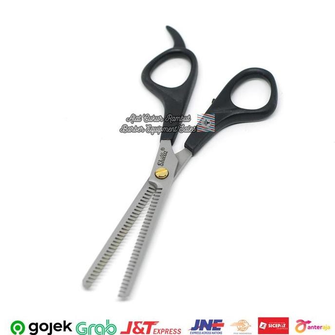 TERLARIS - Gunting Penipis Sasak / Zigzag 2  Sisi Shilla Pangkas Rambut