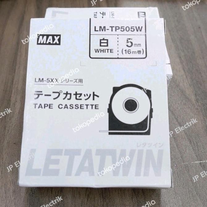

Tape Label Letatwin Lm-Tp505W White/Max Marking Label Letatwin 5Mm New Stok