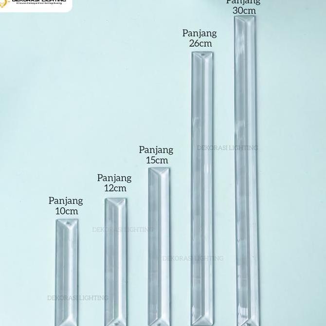 kaca kristal panjang lampu gantung