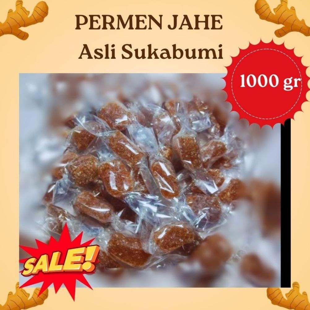 

Cemilan Permen Jahe Polos Original Kemasan 1000gr (1kg)