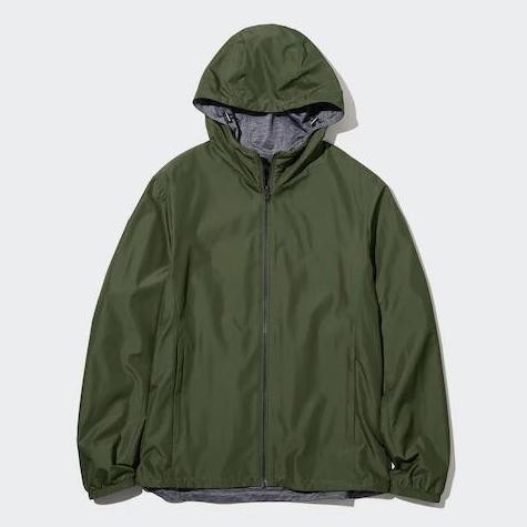 Uniqlo Jaket Pria Parka Reversible Olive (Best Quality)