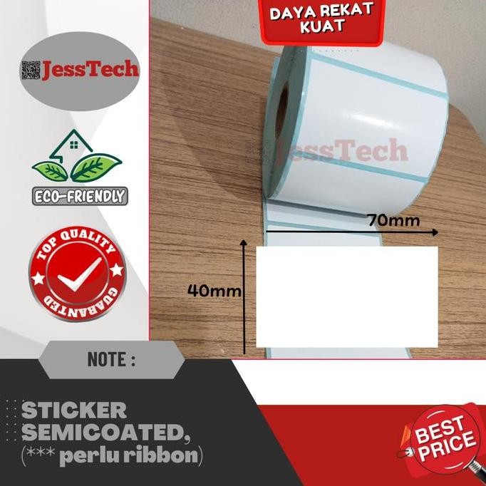 

Stiker Bar Semicoat 70X40Mm 7X4 Cm Label Perpustakaan Rekam Medik New Stok