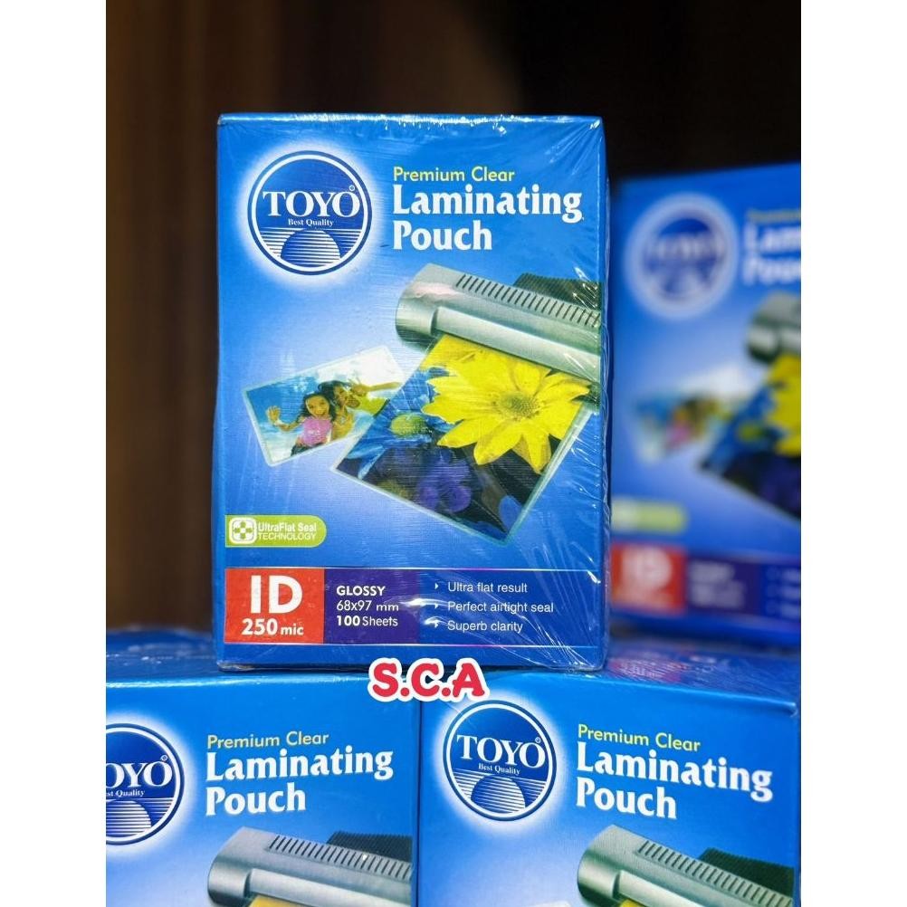 

Laminating Toyo ID card 68 x 97mm 250mic isi 100 lembar AST