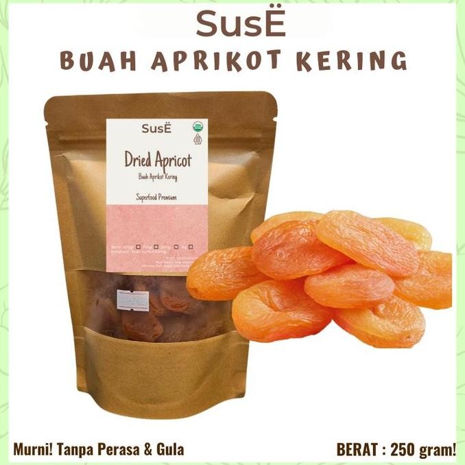 

Suse Buah Aprikot Kering 250Gr Premium Bebas Gula Dried Apricot Rendah Lemak Cemilan Food Snacks