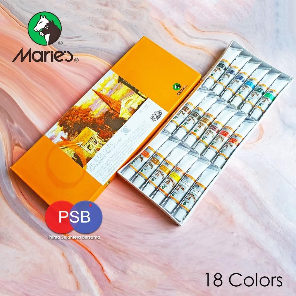 

Cat Minyak Maries / Maries Oil Color 18 warna AST