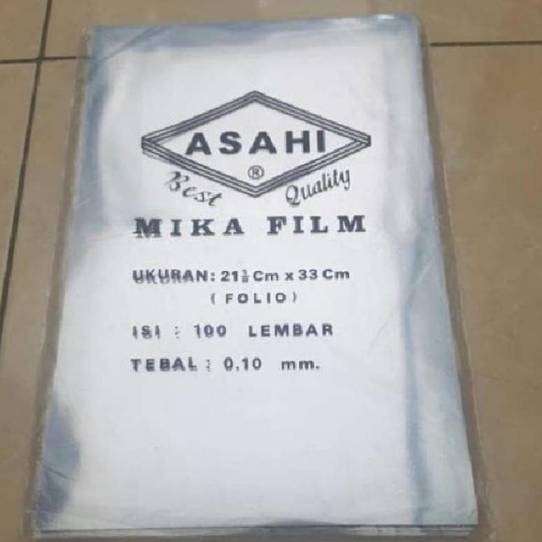 

Plastik Mika Jilid Sampul Buku / COVER MIKA [Tebal 0.10 mm] ( 1 PAK = 100 LEMBAR ) UKURAN FOLIO AST