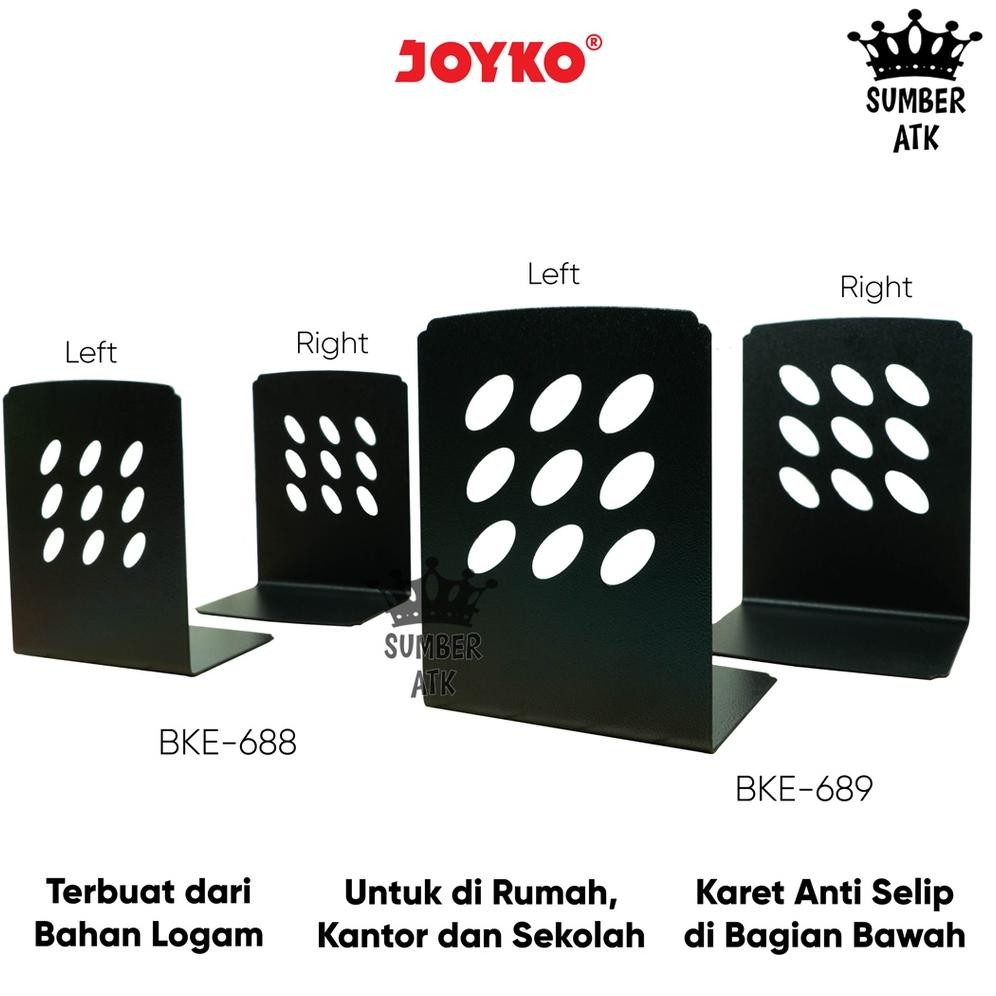 

Sandaran Penahan Pembatas Buku Book End Joyko BKE-688 BKE-689 AST