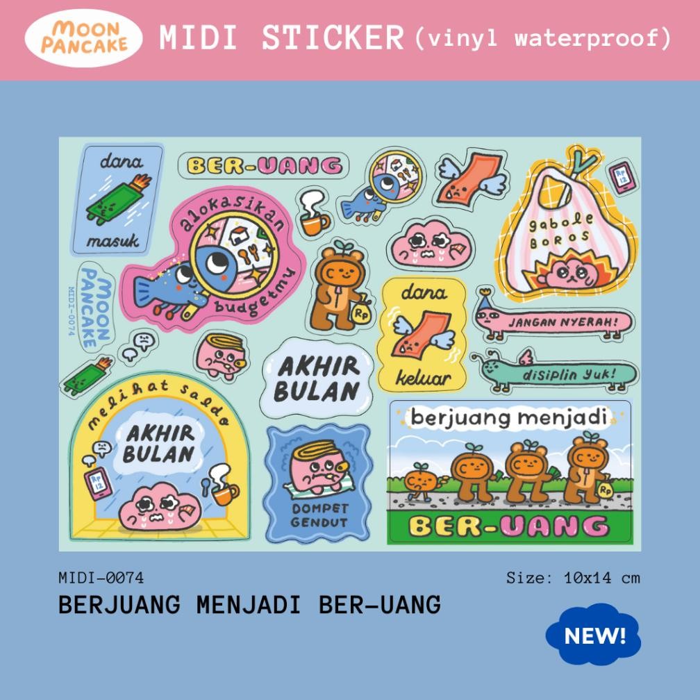 

Moon Pancake Midi Sticker - Berjuang Menjadi Ber-Uang AST