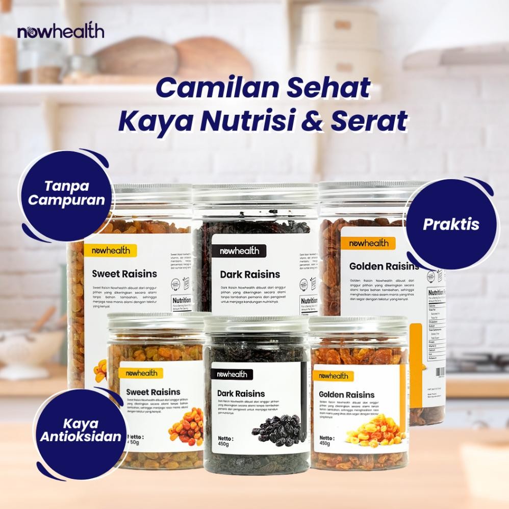 

Kismis Dark Sweet Golden Raisin 600 Gr Nowhealth | Asam Manis Hitam Simin Mutiara Black Raisin Topping Campuran Camilan Sehat