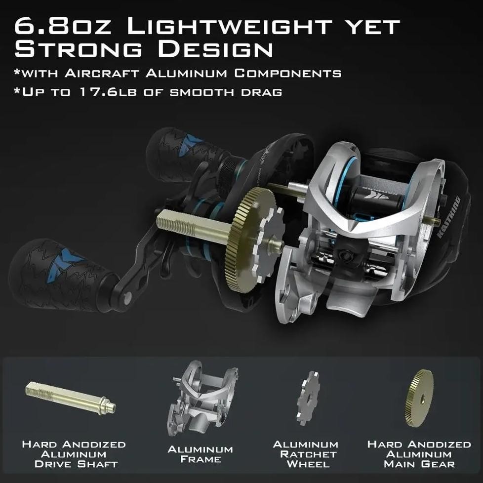 [OFFICIAL] KastKing Crixus ArmorX Reel Pancing Baitcasting, BC Reel Gulungan Pancing 8 Button Magnet