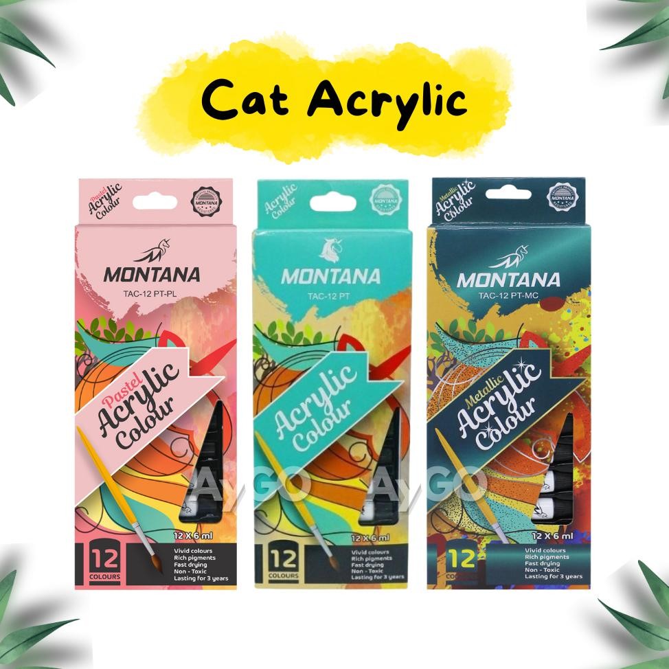 

MONTANA CAT ACRYLIC / CAT AKRILIK / Cat Acrylic Pastel / Cat Acrylic Metalic AST