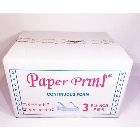 

PAPER PRYNS 9 1/2" X 11'' 3 PLY BAGI 2 CONTINOUS FORM KOMPUTER ( DUS ) AST