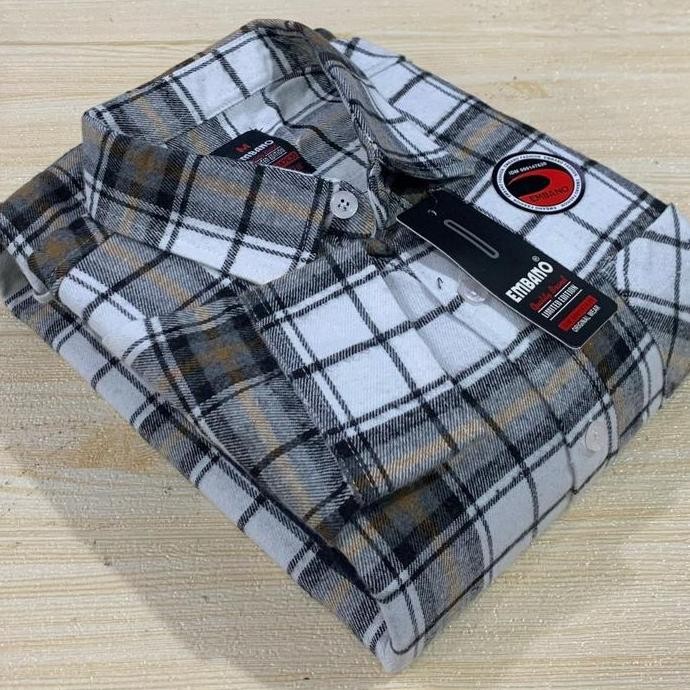 Baju Kemeja Flanel Uniqlo Tangan Panjang Kemeja Kotak Kotak Premium (Best Quality)