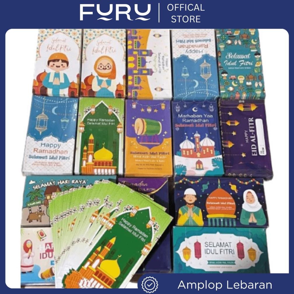 

FURU Amplop Lebaran Idul Fitri (Isi 50 Pcs Mix ) Amplop Karakter Angpao Lucu AST