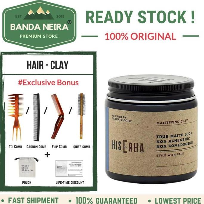 HisErha / His Erha Mattifying Clay Pomade MURAH