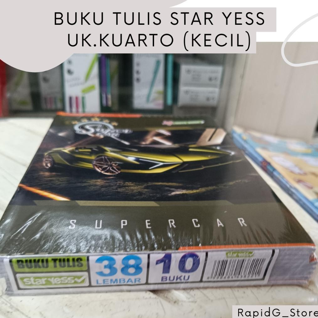

10 Buah Buku Tulis Catatan StarYess 38 Lembar Ukuran Kecil AST