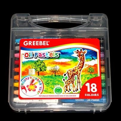 

Crayon Greebel 18 Warna/ oil pastel greebel 18 AST