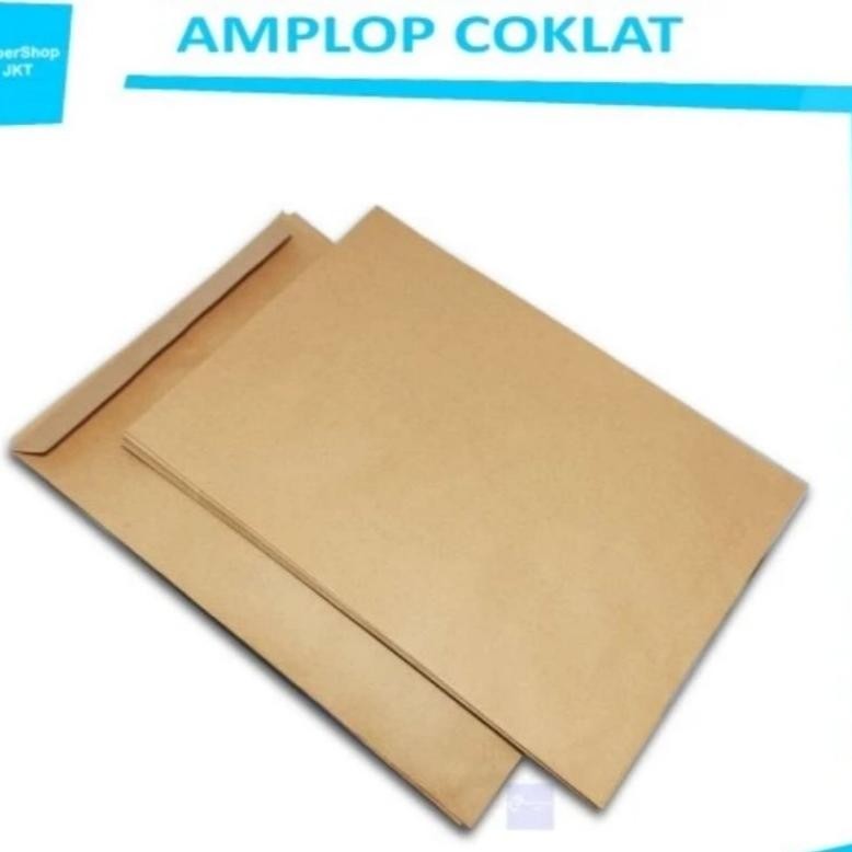 

Amplop Coklat Folio (1pak/100 lembar) 24*35cm AST