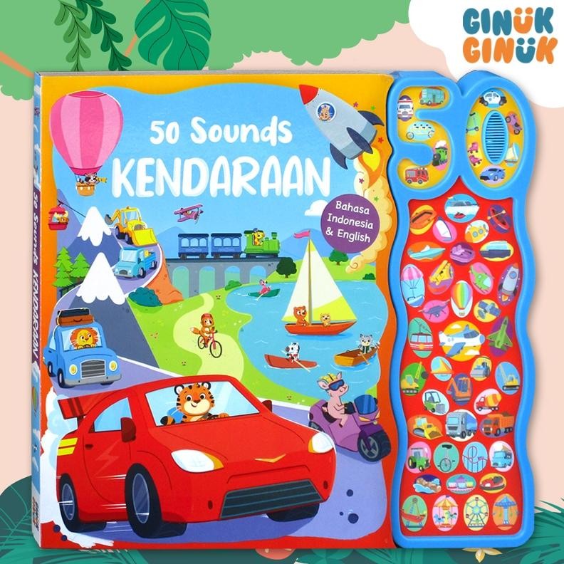 50 Sounds Kendaraan Sound Board Book (Bahasa Indonesia & English) AST