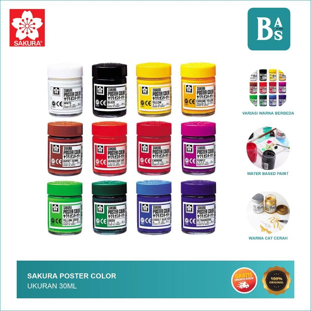 

Sakura - Cat Lukis Poster Color 30ml - Bali Artemedia AST