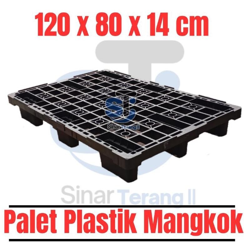 

[ KURIR TOKO ] Palet Plastik 120x80x14cm / Palet Plastik Mangkok / Pallet Plastik Tatakan Barang AST