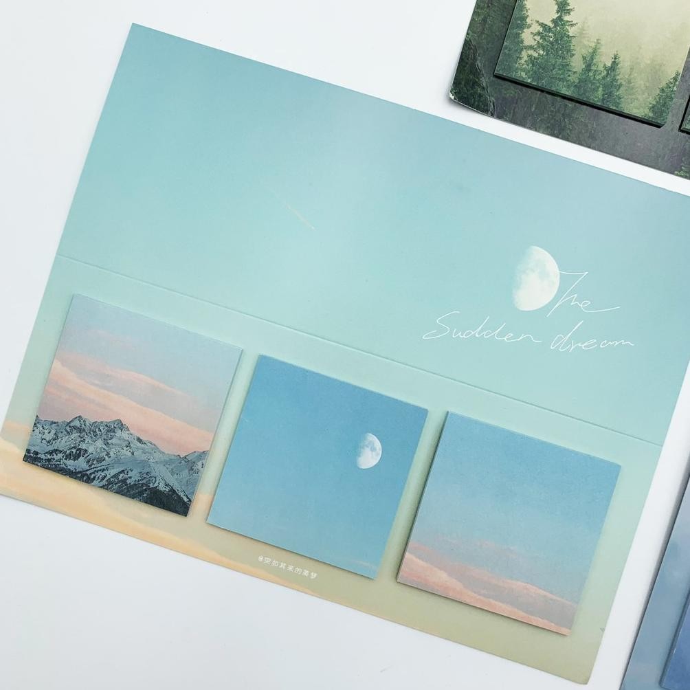 

60 Sheets Nature Memo Pad Sticky Notes Post It DIY Deco Diary Paper Supplies AST