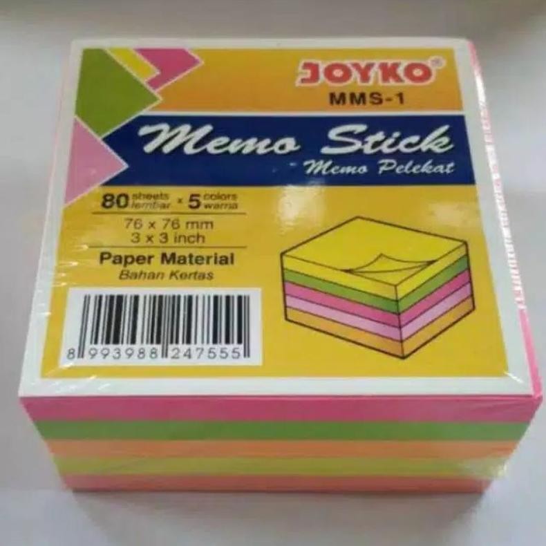 

Memo Stick/ pos_it 5 warna isi 80 pcs AST