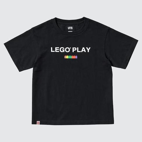 Uniqlo Kids Ut T-Shirt Kaos Grafis Lego (R) Anak Laki Laki Black (Best Quality)