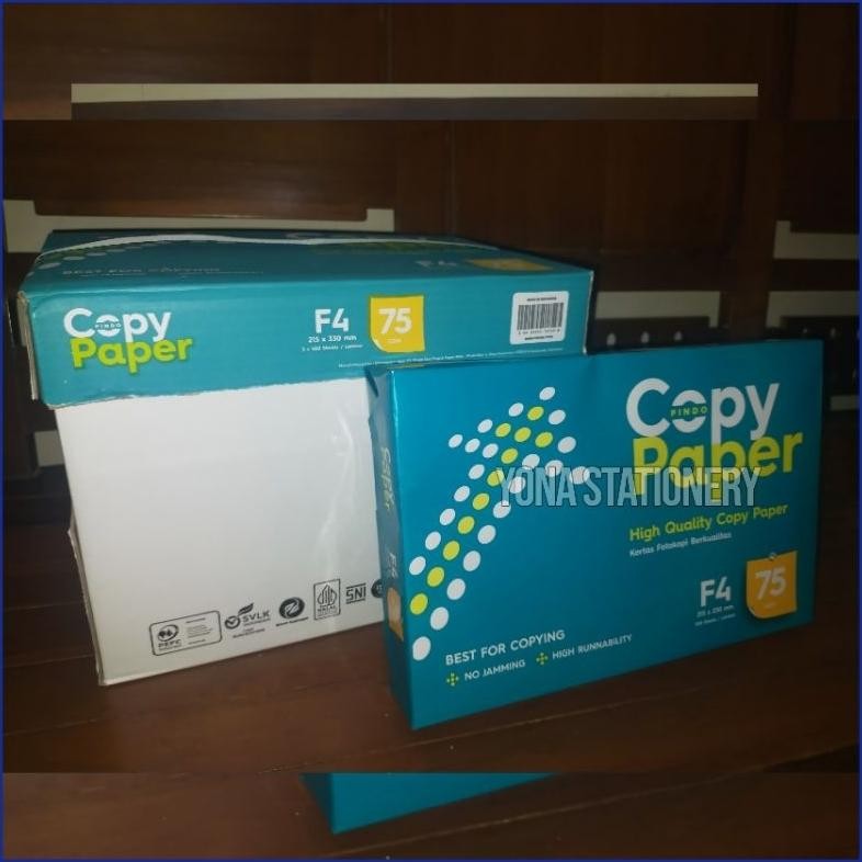 

Copy Paper Kertas HVS F4 75 gr | 1 RIM : 500 Lembar AST