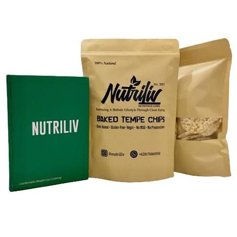 

3 Bungkus Nutriliv Baked Tempe Chips Keripik Tempe Panggang Oven