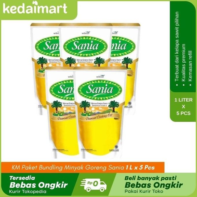 

Km Paket Bundling Minyak Goreng Sania 1 L X 5 Pcs