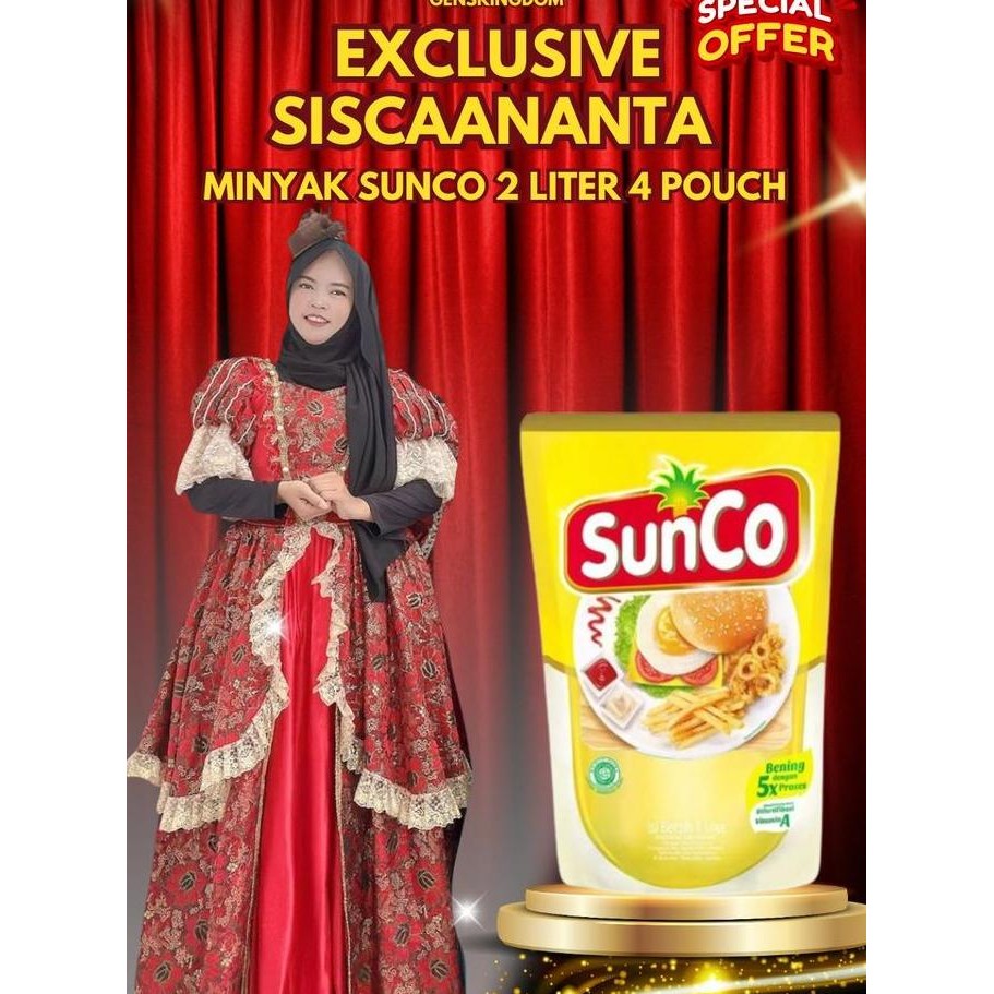 

[Exclusive Siscaananta X Genskingdom Termurah] - Minyak Sunco Isi 4 Pouch Minyak Kelapa Sawit Premium