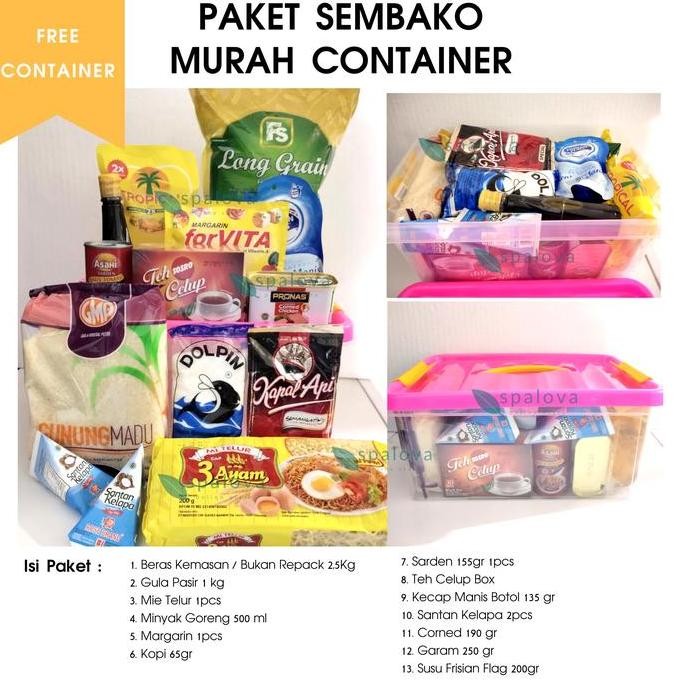 

Paket Sembako Murah Container