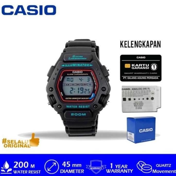 Tersedia Jam Tangan Pria Casio General Digital DW-290-1V / DW 290 1V Original Garansi Resmi