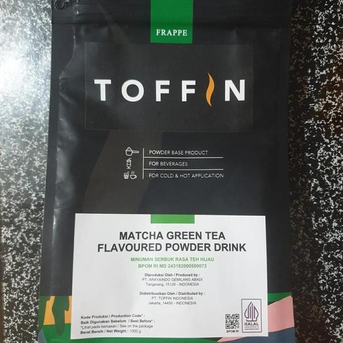 

Powder/Frappe Toffin Matcha Greentea 1000Gr Premium