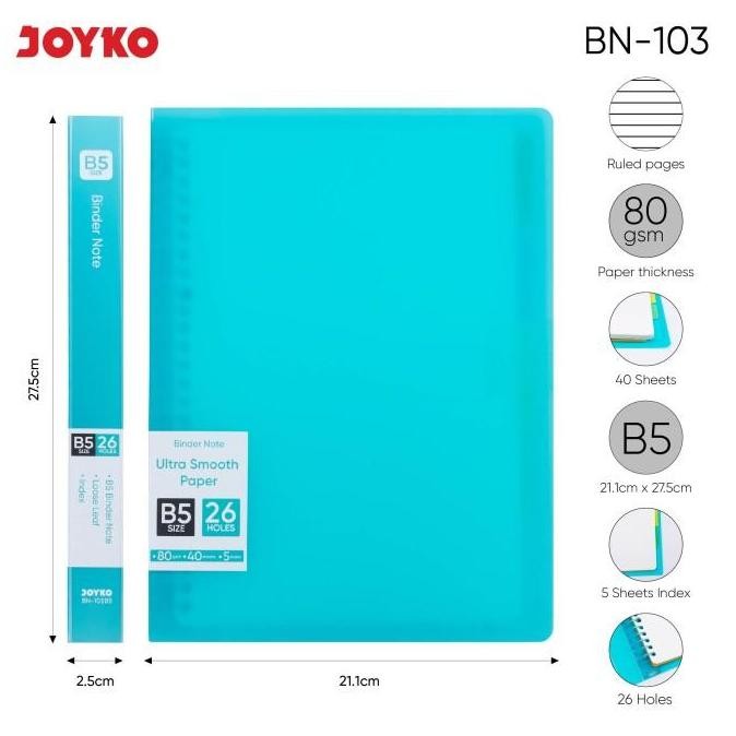 

Binder Note Joyko Bn-103 A5~B5 Co