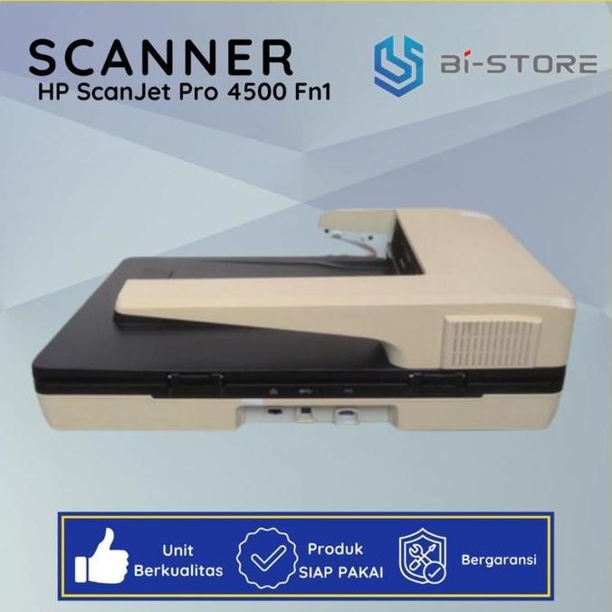 Scanner Folio Flatbed Hp Scanjet Pro 4500 Fn1 Ada Wifi N Port Lan New Stok