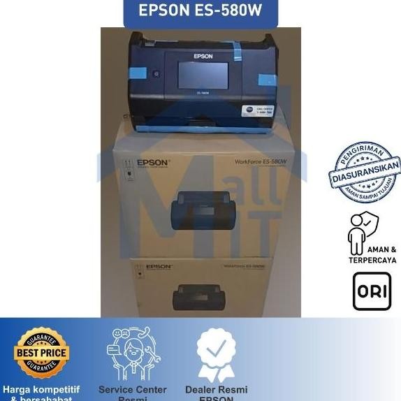 Scanner Epson Es-580W Es580W Es 580W Es 580 W A3 Wifi Resmi New Stok