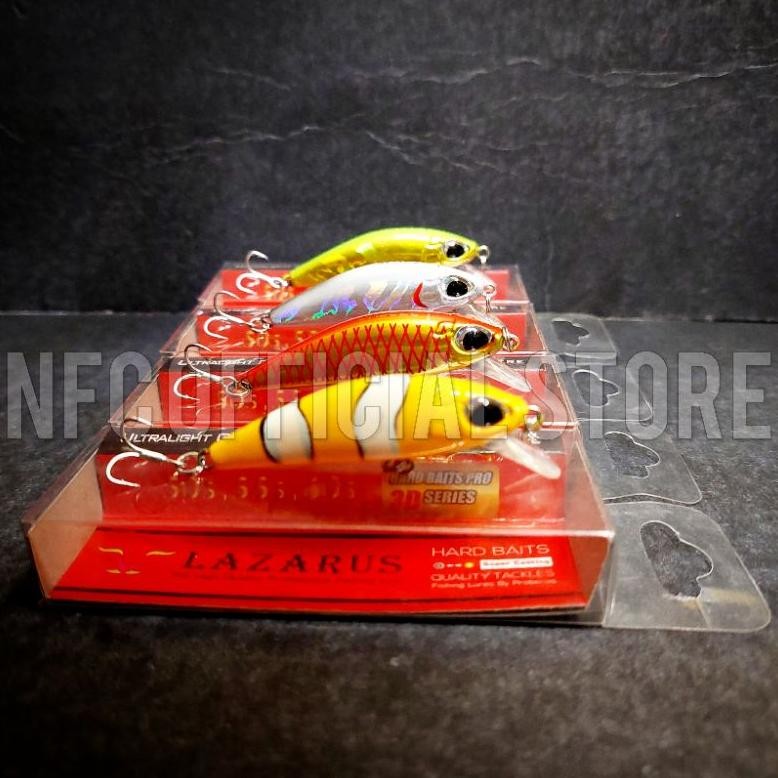 Lure Minnow LAZARUS 55s 5,5 cm 6,5 Gram Long Cast Treble Hook Extra Strong