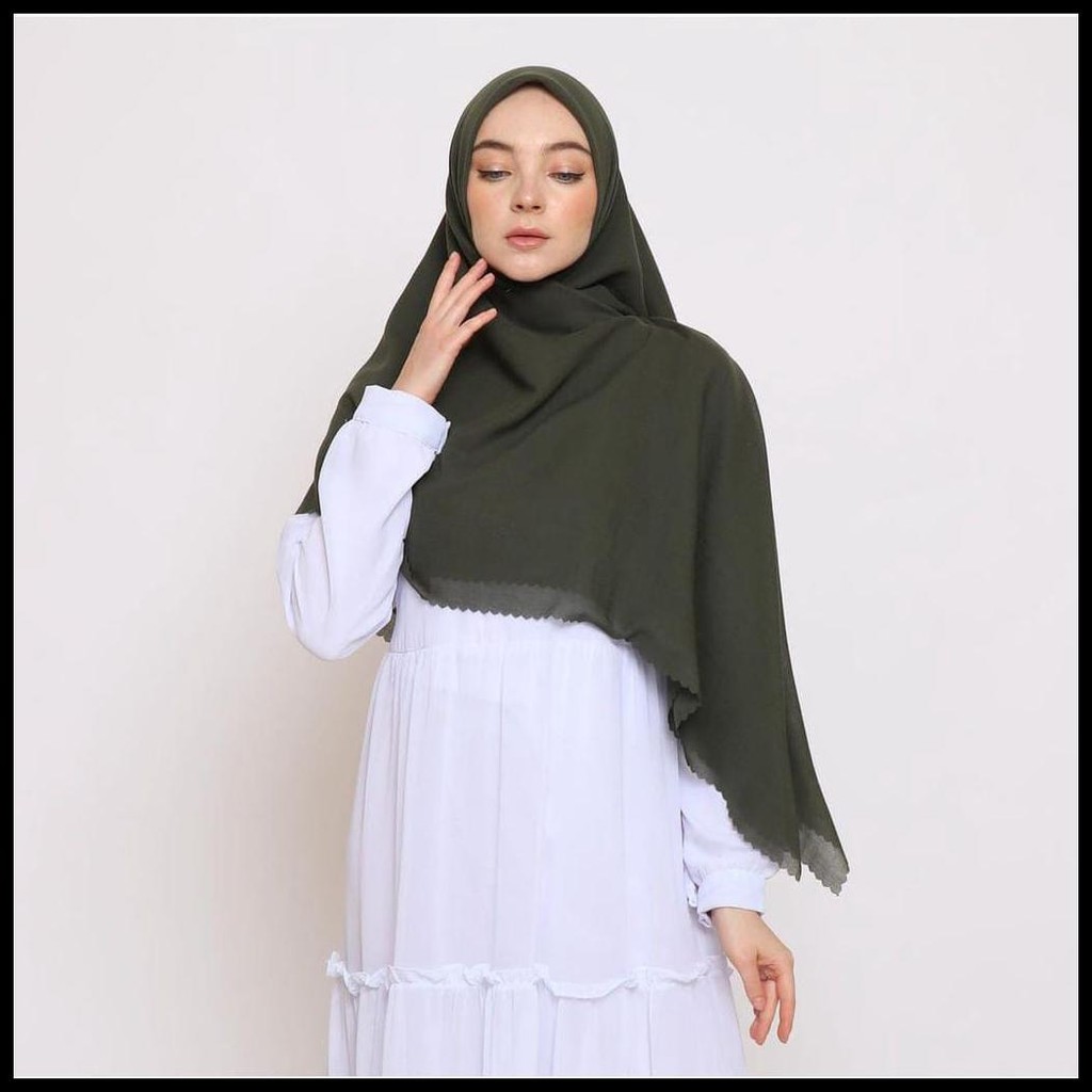 SEGIEMPAT VOAL SYARI JILBAB VOAL PARIS PREMIUM LASERCUT BY ADEEVA HIJAB SEGI EMPAT VOAL JILBAB JUMBO