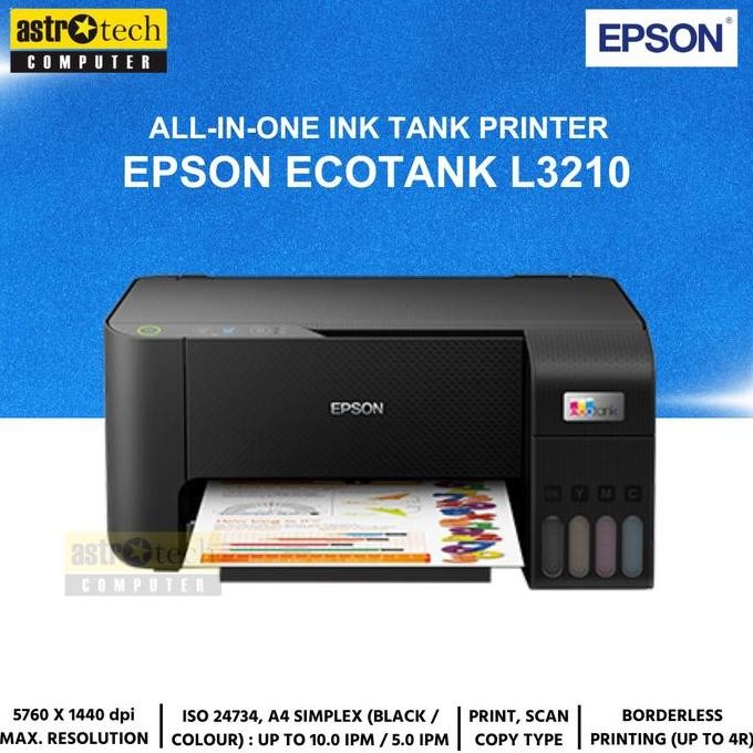 Printer Epson L3210 Tinta Original Ecotank Resmi (Pengganti L3110) New Stok